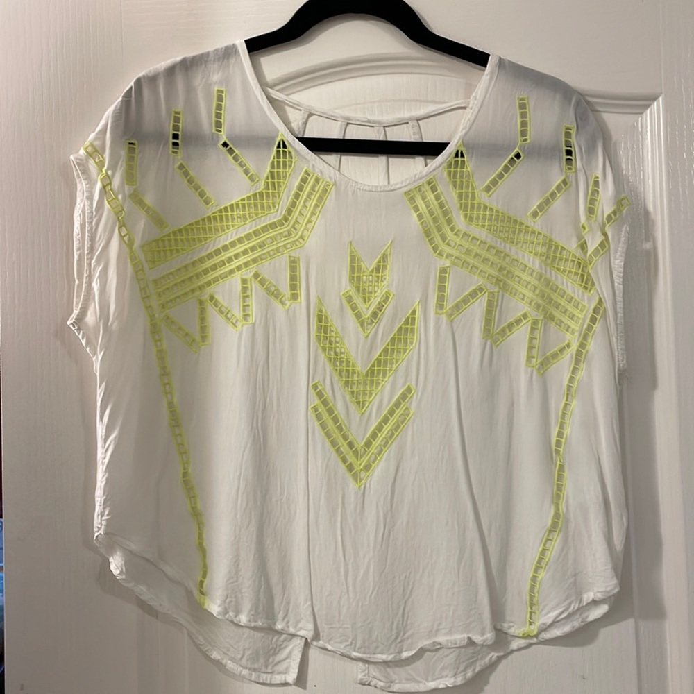 Geometric Cutout Top